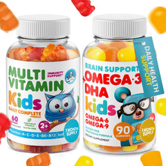 DR. MORITZ Omega 3 Gummies bottle pour supports daily focus and healthy routine.