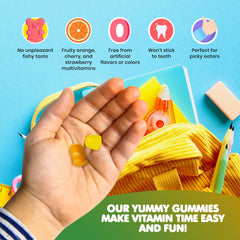 DR. MORITZ Omega 3 Gummies health label close-up for transparency.