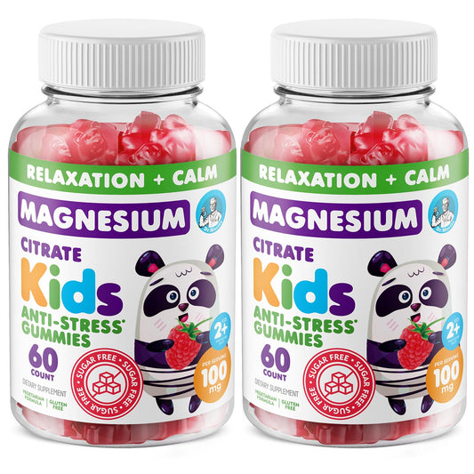 DR. MORITZ raspberry magnesium gummies packaging front for calm, sugar-free support