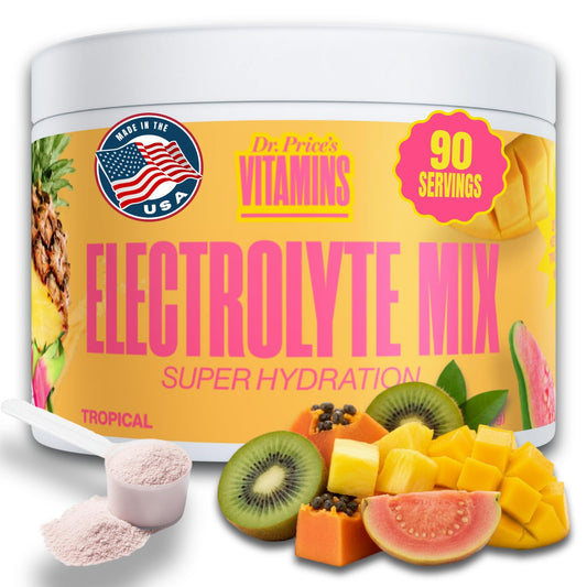 Dr. Price's tropical electrolyte powder bulk 90 servings for daily hydration
