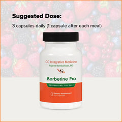Gluten-free label on Berberine Pro packaging.