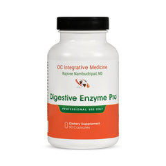 Dr. Rajsree Digestive Enzyme Pro bottle supports post-meal comfort.