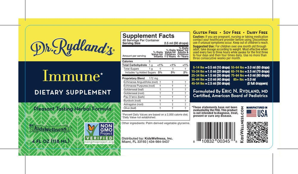 Dr. Rydland's 4-ounce bottle convenient for home or travel.