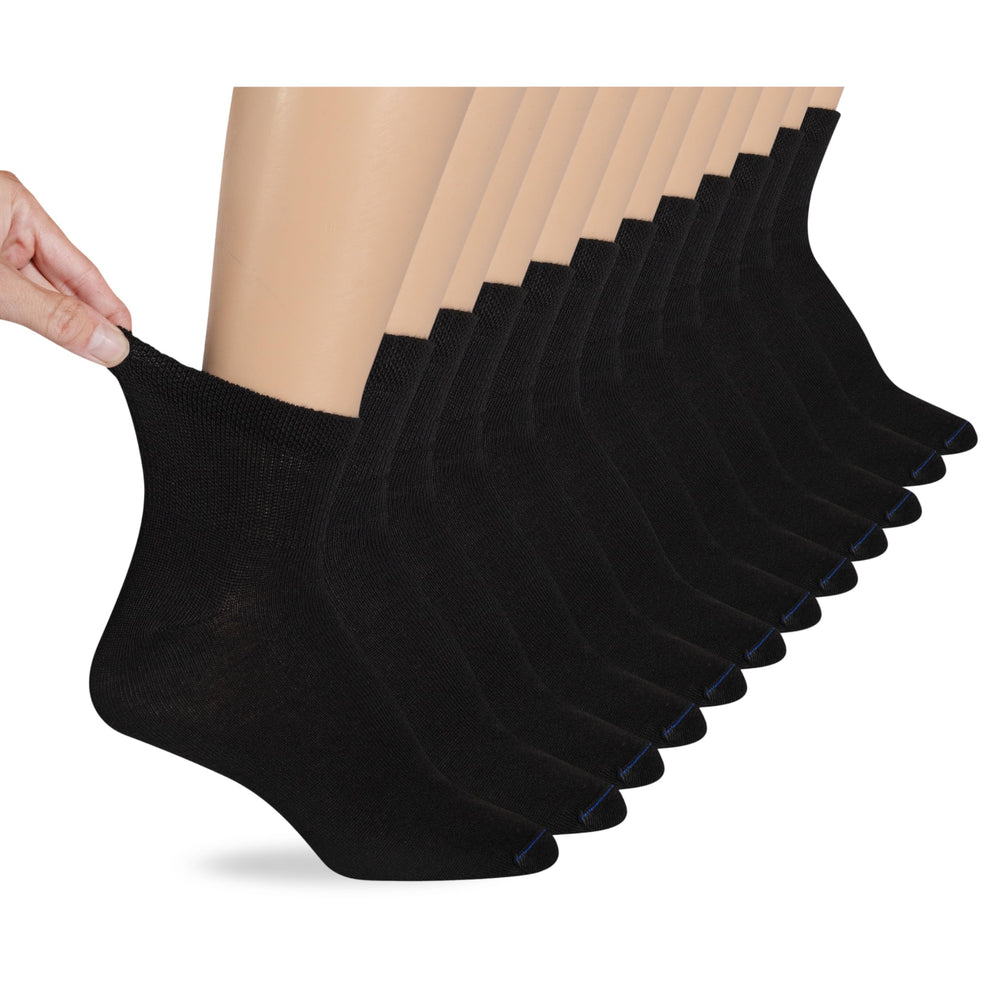 Dr. Scholl's women's diabetes circulator ankle sock in white, 4-10 pack, non-binding comfort.
