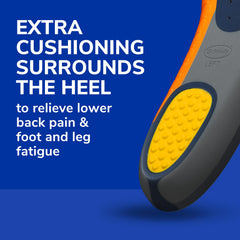 Dr. Scholl's heavy-duty insole features shock-absorbing foam.