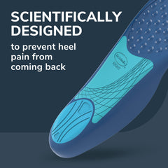 Dr. Scholl's Plantar Fasciitis Orthotics – heel cushion absorbs impact during walks.