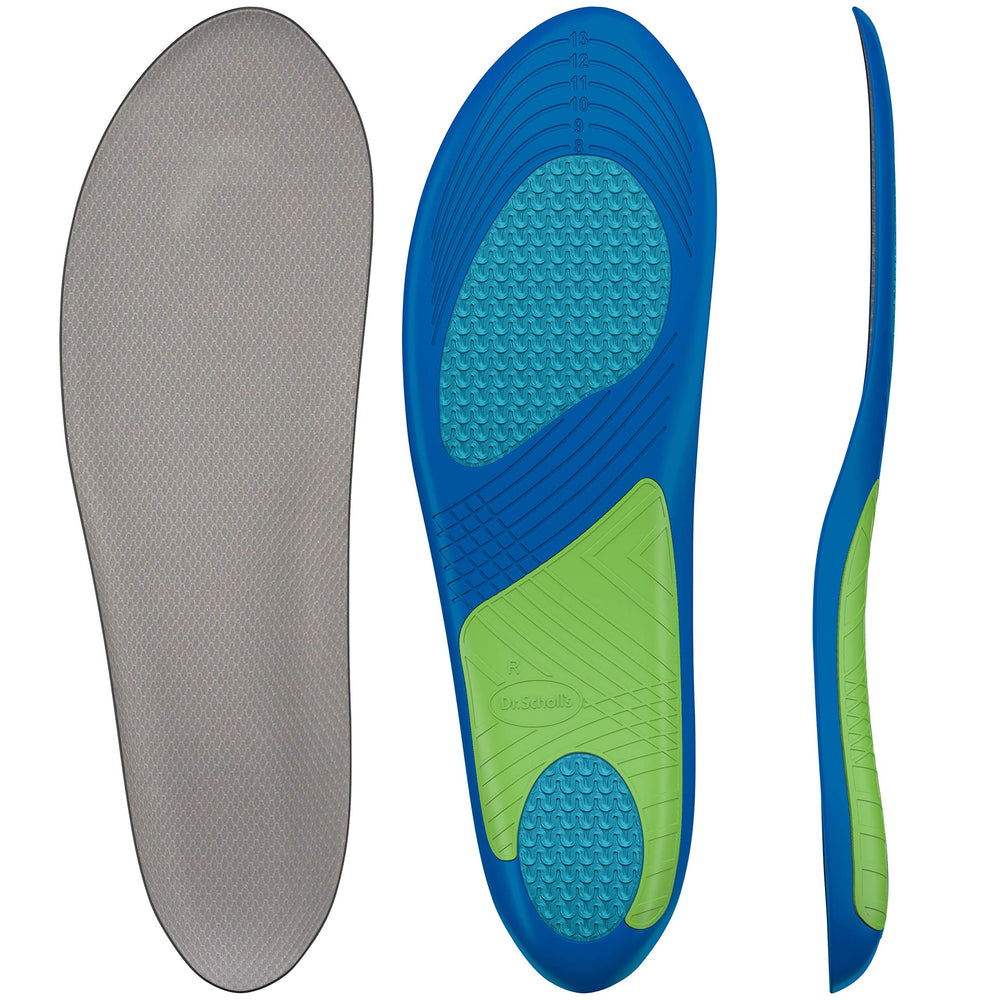 Dr. Scholl's Sport Insoles with Responsive-Wave Cushioning ease heel strain during activity