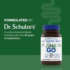 Dr. Schulze's Easy Go daily-use concept shown with capsules ready for routine
