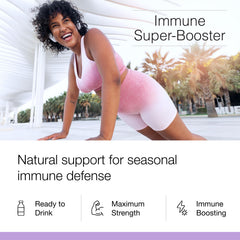 Pour shot into glass for quick wellness on the go