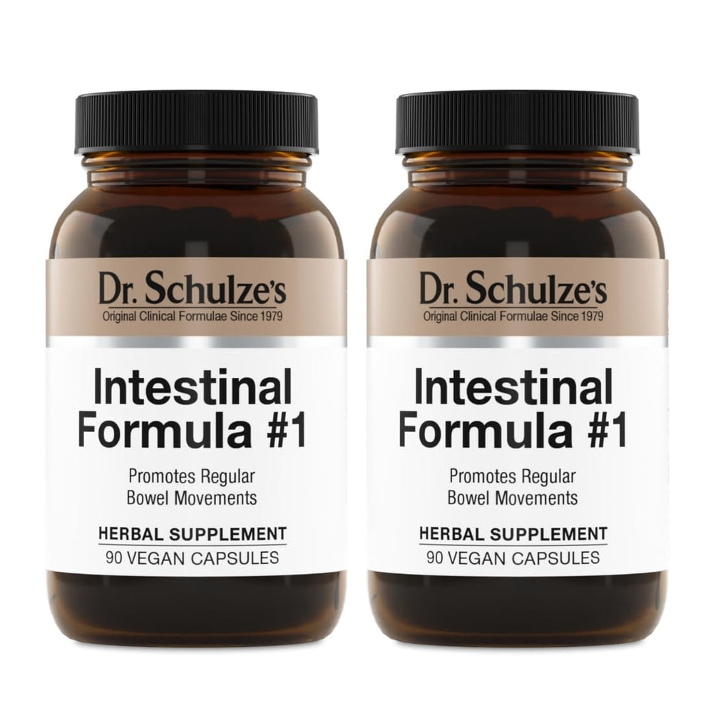 Dr. Schulze's Intestinal Formula 1 bottle for daily gut balance and gentle cleanse
