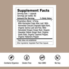 Dr. Schulze's Intestinal Formula 1 capsules close-up for natural bowel support