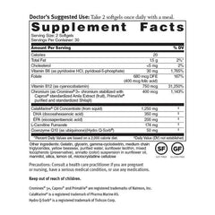 Dr. Sinatra Omega Q Plus CoQ10 capsules close-up, convenient daily antioxidant support.