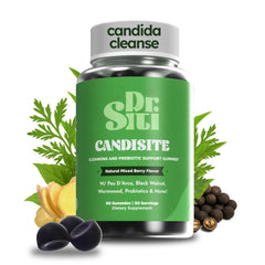 Dr. Siti Candisite gummies on shelf ready for daily routine.