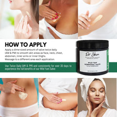 Dr Skin Organic Wild Yam Cream texture close-up ready to apply