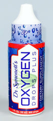 Water glass with Dr Symonetts Oxygen Drops Plus added