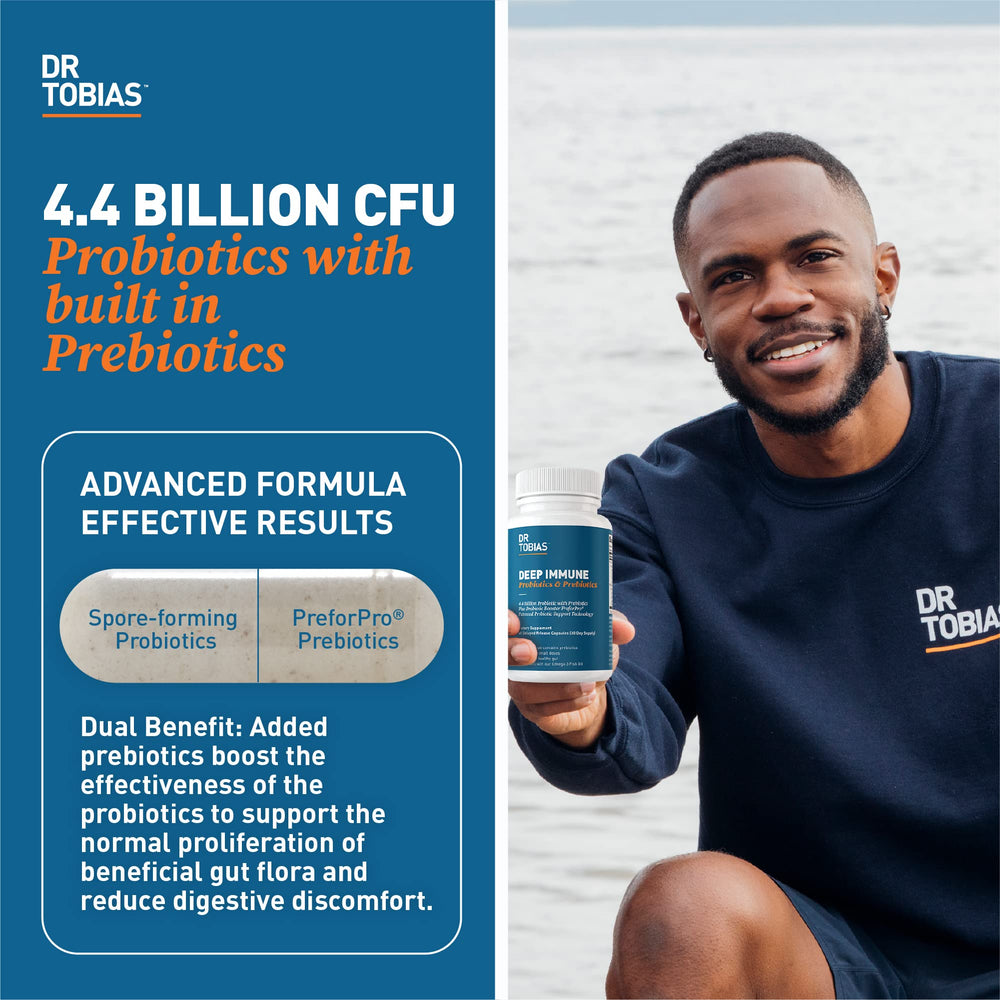 Dr. Tobias Deep Immune PreforPro prebiotics enhancing probiotic effectiveness
