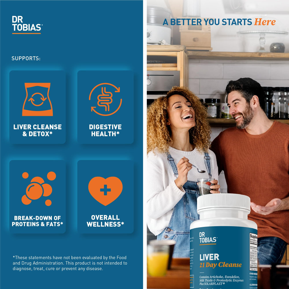 Dr. Tobias Liver 21 Day Cleanse capsules ready for daily use
