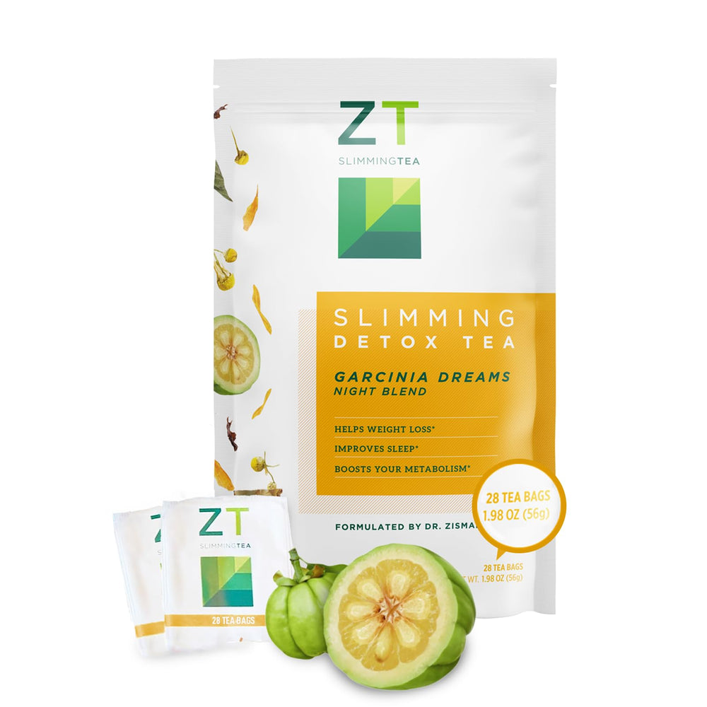 Box packaging of Dr. Zisman ZT Slimming Tea signals a ready daily ritual.