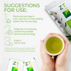 Dr. Zisman ZT Slimming Tea brewed cup with inviting aroma.