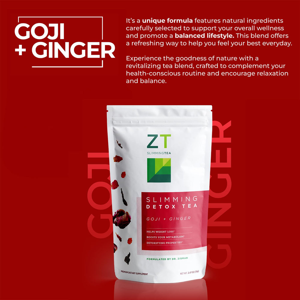 Dr. Zisman ZT Slimming Tea steeping hot water for a cozy, caffeine-free sip.