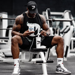 Dragon Pharma Creatine Monohydrate glass with tub ready to blend