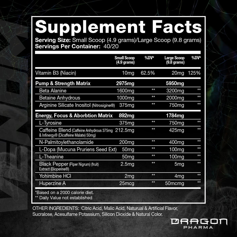 Venom Extreme scoop ready for fast, easy mixing