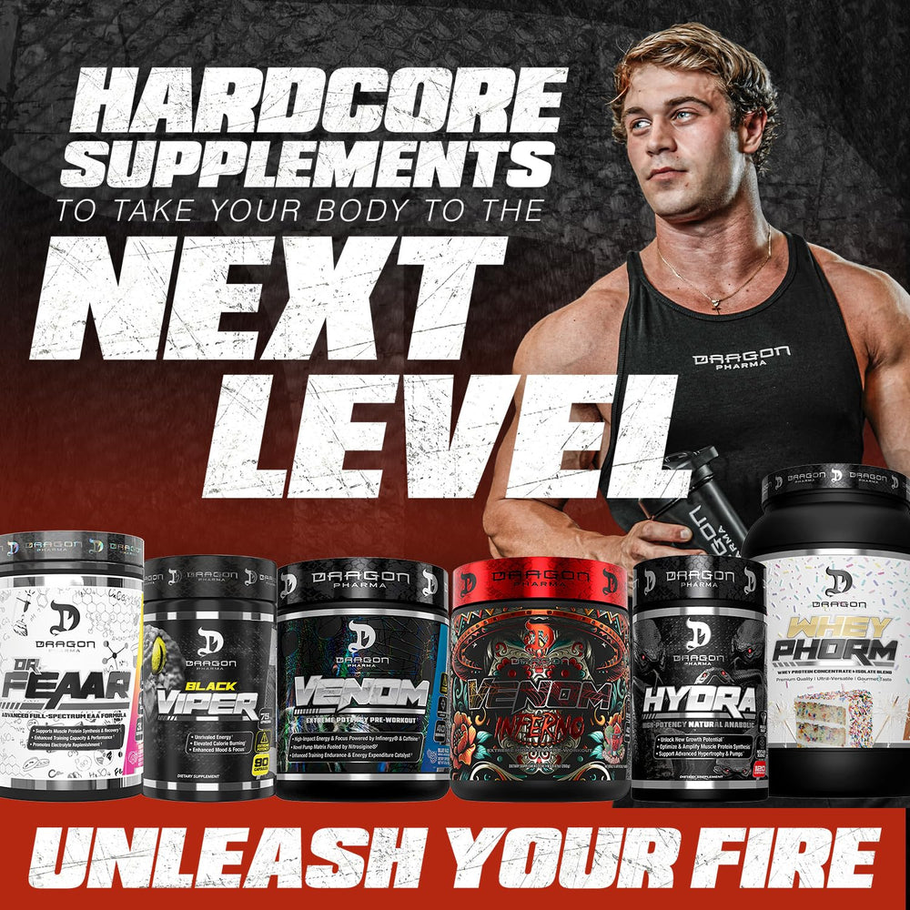 Venom Inferno mixed in a glass delivering intense energy during training