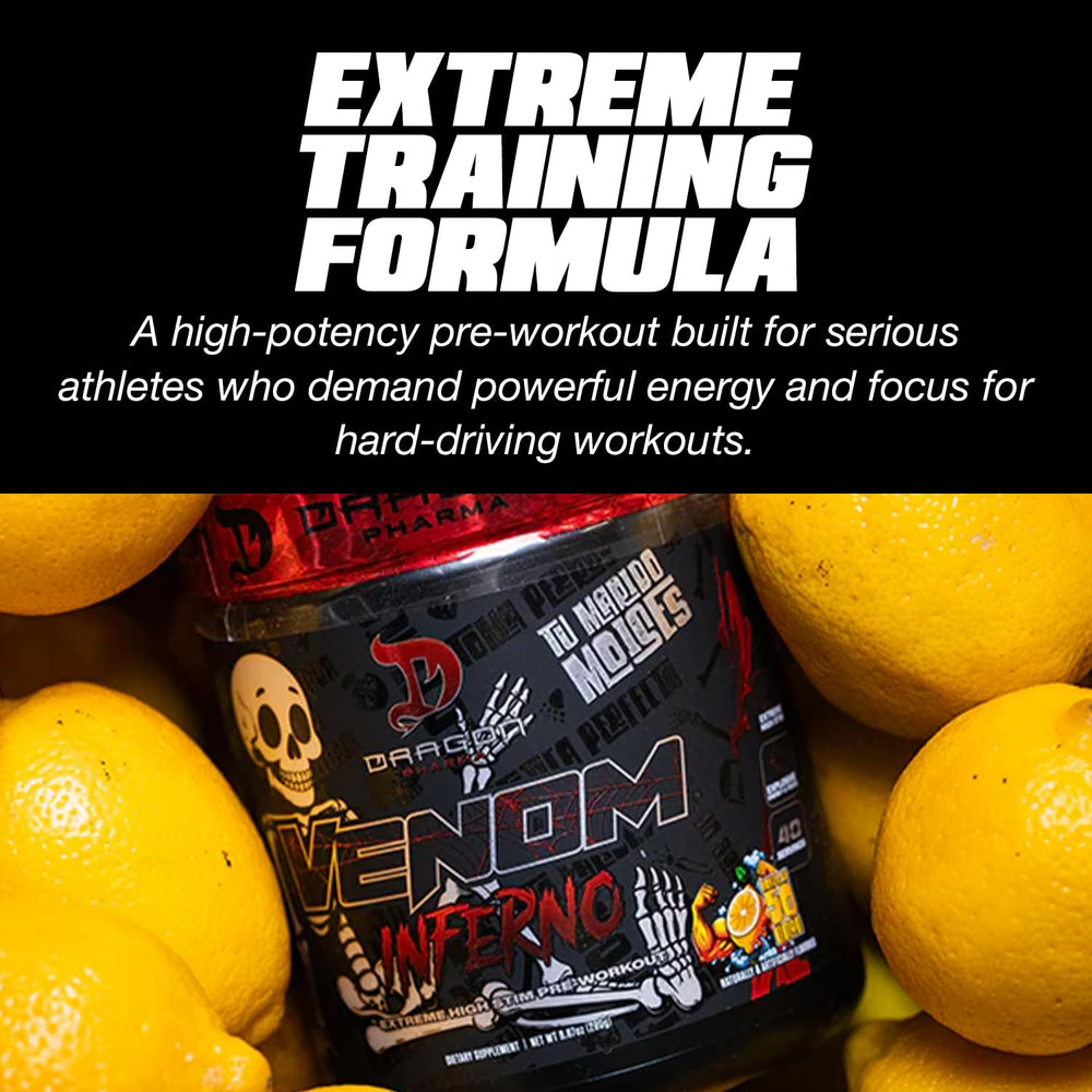 Venom Inferno pre-workout scene set up before a strenuous session