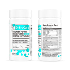 DrBioCare Collagen Peptides bottle label with clear branding.