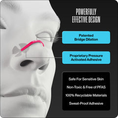 Dream Recovery Second Wind nasal strip at bedtime supports relaxed breathing