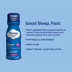 Dream Water Snoozeberry shot zero calories and sugar-free