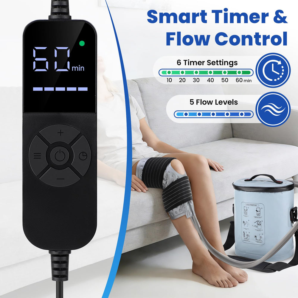 DREAMSOME knee wrap universal fit for customizable cold therapy.
