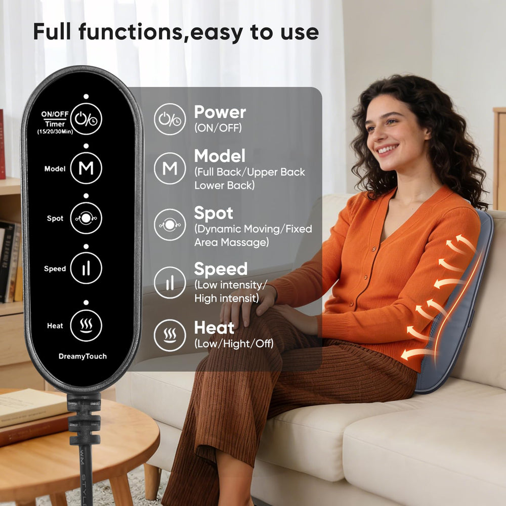 DreamyTouch Portable Cordless Massager with long-lasting battery for travel