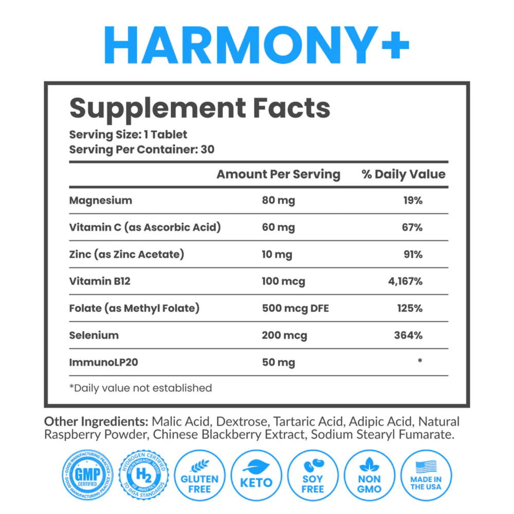 DRINK HRW Harmony+ hydrogen cloud swirl during dissolution for peak potency.