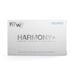 DRINK HRW Harmony+ dissolving tablet in water delivering hydrogen and cognitive support.