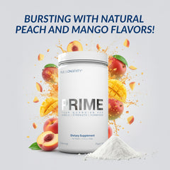 Packaging box of DRINK HRW Prime communicates quality and serving size