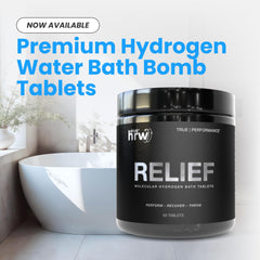 Drink HRW Rejuvenation tablet fizzing as it dissolves in water.