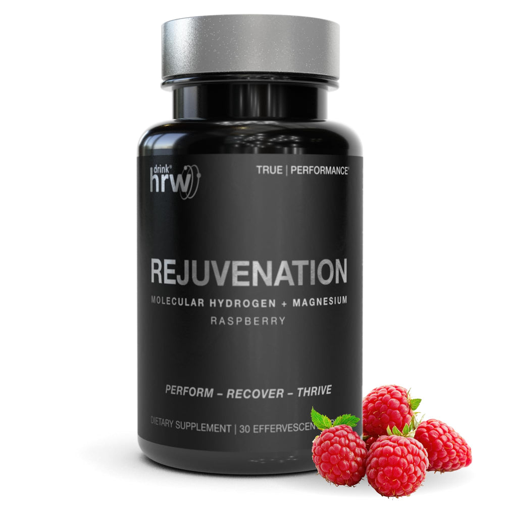 DRINK HRW Rejuvenation tablet dissolving in water to refresh energy