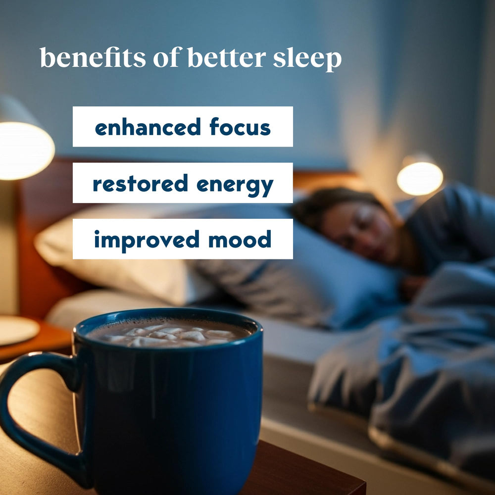 Drink Your Meditation Moment Sleep Powder in mug for calming ritual