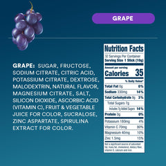 DripDrop Grape travel-friendly packets enable quick mixing.