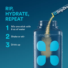 DripDrop Lemon natural color sources highlight clean ingredients.