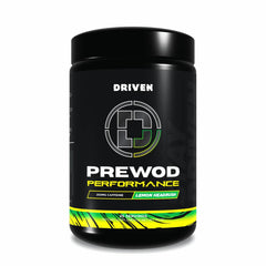 Driven Nutrition Pre WOD Rocket Pop tub for explosive energy and endurance.