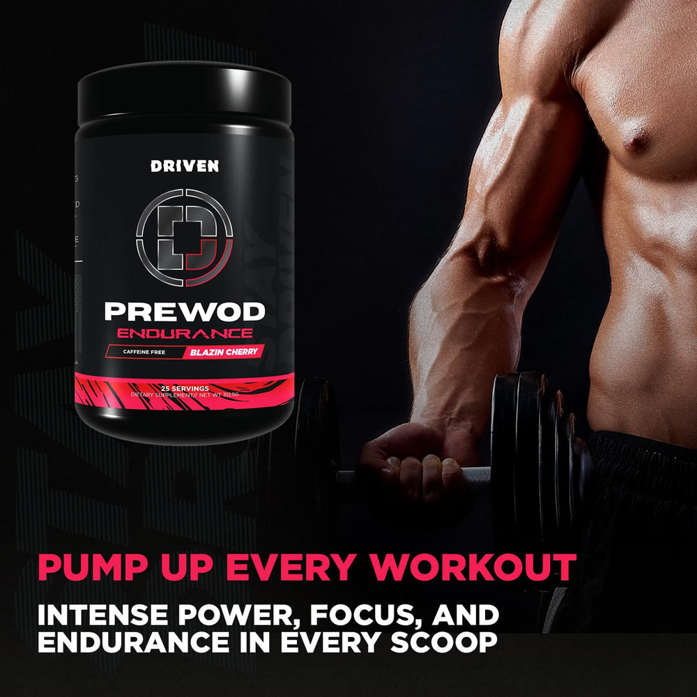 Driven PREWOD caffeine-free shaker ready for a quick pre-workout mix