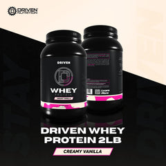 Shaker bottle with Driven WHEY shake, easy mix and quick recovery