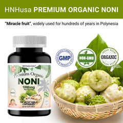 Dr.K&C HNHusa Noni capsules being dispensed for easy daily use.