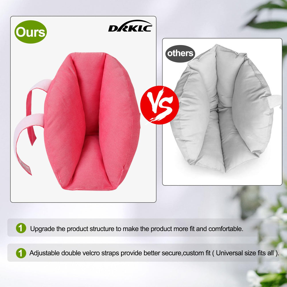 DRKLC heel protector showing two straps for secure fit