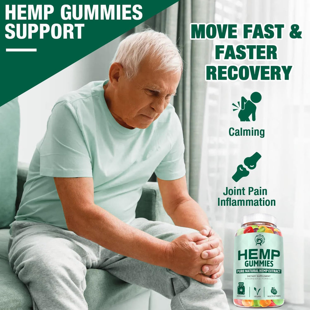 Drloton hemp gummies on white background reveal texture and color
