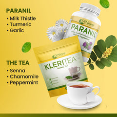 DrNatura Colonix tea cup ready for a caffeine-free sip