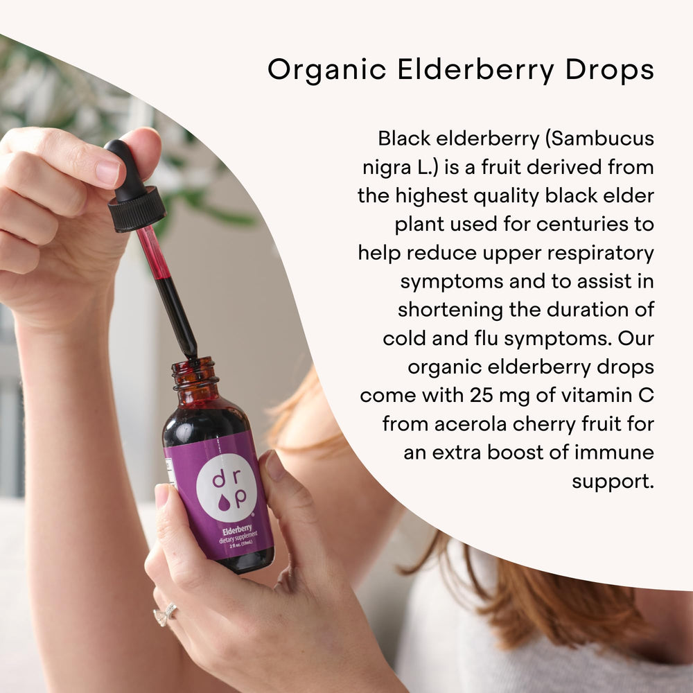 DRP Elderberry Drops grape flavor appeals to kids during daily support.