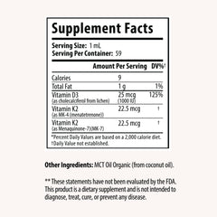 DRP Vitamin D3 + K2 drops dropper ready for precise under-tongue dosing.